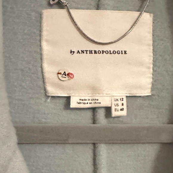 Anthropologie Light Blue Coat - Picture 4 of 6